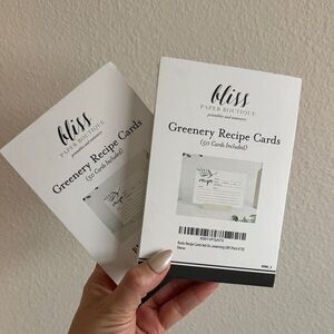 Bliss paper boutique 4” by 6” Greenery Recipe Cards - 100 count (2 packs of 50)